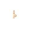 Rose Gold Letter P Charm