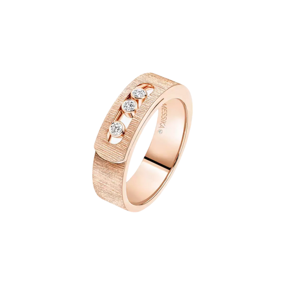 Move Noa Ciselé Pink Gold Diamond Ring