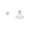 Boucles d'oreilles trio My Twin Boucles d'oreilles Diamant Or Blanc