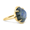 Ring, Labradorite, Diamond, Yellow Gold