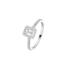 Bague solitaire Joy taille émeraude, petit modèle