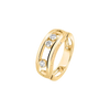 Move Classique ring, large model Yellow gold diamond ring Move