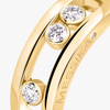 Move Classique ring, large model Yellow gold diamond ring Move