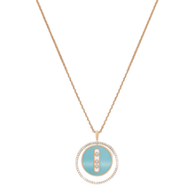  Pink Gold Diamond Necklace Turquoise Lucky Move MM