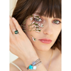 Ring, Green Agate, Diamonds, Yellow Gold