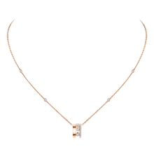  Move Romane Pendant Pink Gold Diamond Necklace