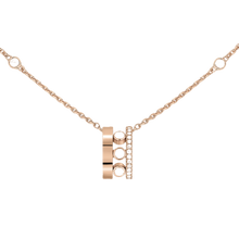  Pink Gold Diamond Necklace Move Romane Pendant