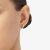 Silver Granelli Hoop Earring