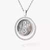 Lucky Move grey mother-of-pearl necklace, medium model