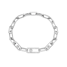  Move Link White Gold Diamond Bracelet