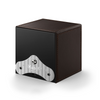 Remontoir Masterbox pour une montre SwissKubik en cuir cognac. Masterbox Cognac Leather Reference: SK01.CV004