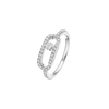 Move Uno Pavé LM White Gold Diamond Ring