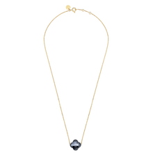  Hematite Clover Yellow Gold Necklace