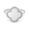 Ring, Mother Of Pearl, Diamonds, White Gold
