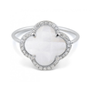 Ring, Mother Of Pearl, Diamonds, White Gold