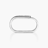 Move Noa two-finger chiseled ring Move Noa two-finger ring in 18-karat white gold with a chiseled finish, featuring pavé diamonds and three brilliant-cut moving diamonds in the center.