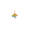Pendentif Puzzle Lgbtq+ Or Rose & Émail