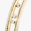 Move 10th Bangle Yellow Gold Diamond Bracelet