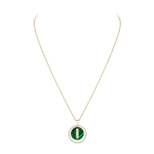  Malachite Lucky Move MM Yellow Gold Diamond Necklace