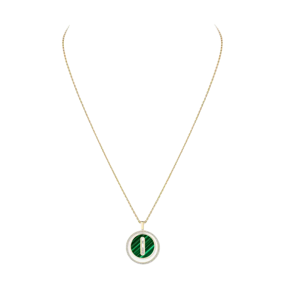 Collier malachite Lucky Move MM Collier Diamant Or Jaune