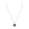 Lucky Move malachite necklace medium Yellow Gold Diamond Necklace