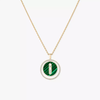 Collier malachite Lucky Move MM Collier Diamant Or Jaune