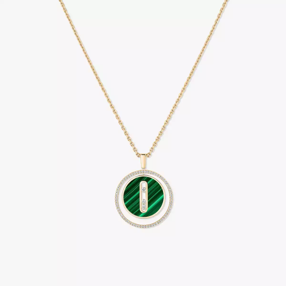 Collier malachite Lucky Move MM Collier Diamant Or Jaune