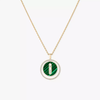 Collier Lucky Move malachite, moyen modèle