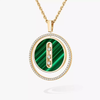 Collier malachite Lucky Move MM Collier Diamant Or Jaune