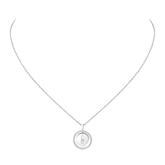 Collier Lucky Move PM Collier Diamant Or Blanc