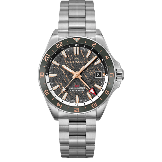 NEVEREST GMT Glacier 41mm Grey & Gold