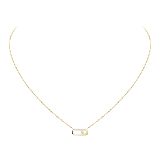 Move Uno Or Collier Diamant Or Jaune