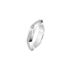 Moderniste pavé ring, small model Moderniste ring in 18-karat white gold, featuring brilliant-cut pavé diamonds.