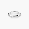 Moderniste pavé ring, small model Moderniste ring in 18-karat white gold, featuring brilliant-cut pavé diamonds.