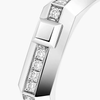 Moderniste pavé ring, small model Moderniste ring in 18-karat white gold, featuring brilliant-cut pavé diamonds.