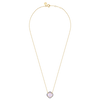 Collier, Améthyste Rose, Diamants, Or Jaune