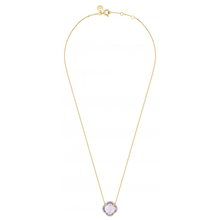  Necklace, Pink Amethyst, Diamonds, Yellow Gold