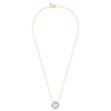 Necklace, Pink Amethyst, Diamonds, Yellow Gold