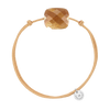 Bracelet, Sunstone, Golden Beige Cord
