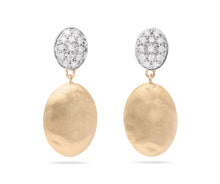  8kt yellow gold earring with diamonds Siviglia