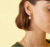 8kt yellow gold earring with diamonds Siviglia