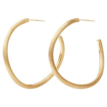  18kt Yellow Gold hoop earrings, large