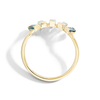 Half Halo Ring With London & Sky Blue Topaz