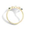 Half Halo Ring With London & Sky Blue Topaz