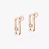 Move Uno earrings Pink Gold Diamond Earrings