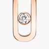 Move Uno earrings Move Uno diamond earrings in pink gold