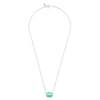 Collier, Amazonite, Or Blanc