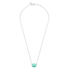 Collier, Amazonite, Or Blanc