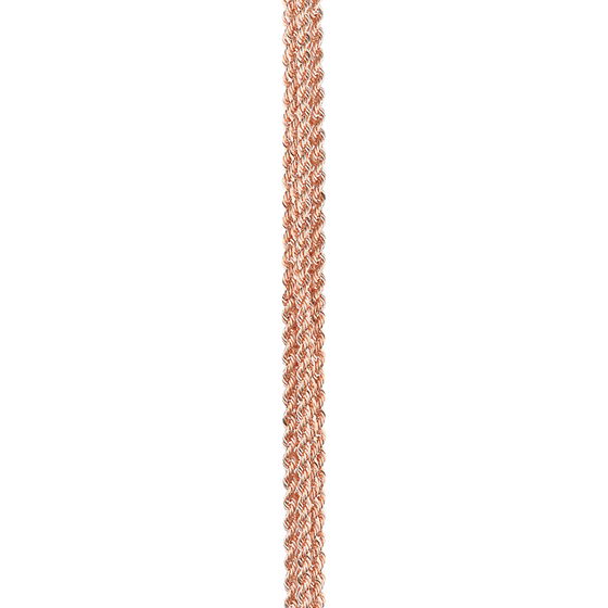 18k pink gold multichain bracelet
