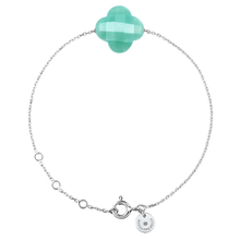  Bracelet, Amazonite, White Gold